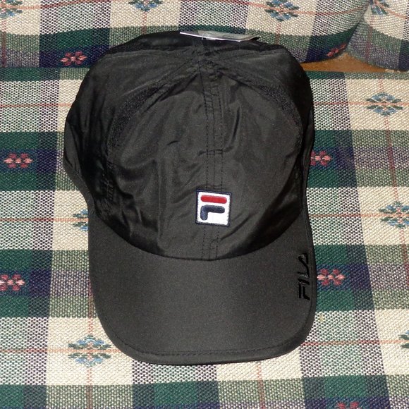Fila Performance Solid Runner Tennis Cap BLACK - Picture 1 of 4